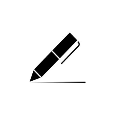 Kalem simgesinin İllüstrasyon Vektörü grafiği. Ofis, araç, kırtasiye, imza vs. için uygun.