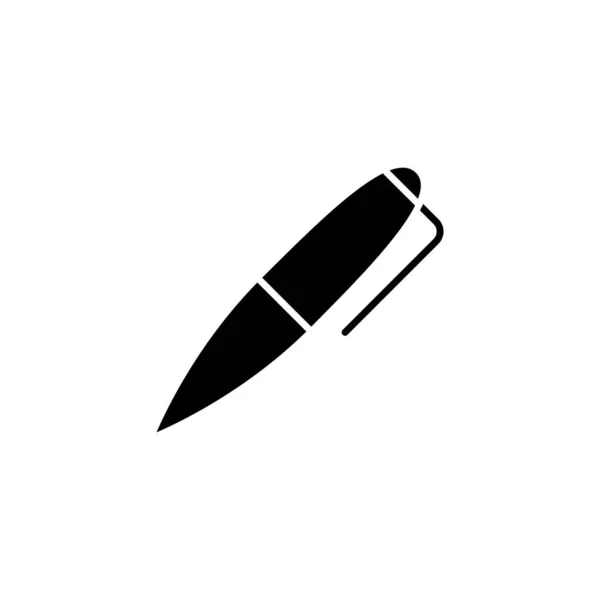Kalem Simgesinin Llüstrasyon Vektörü Grafiği Ofis Araç Kırtasiye Imza Için — Stok Vektör