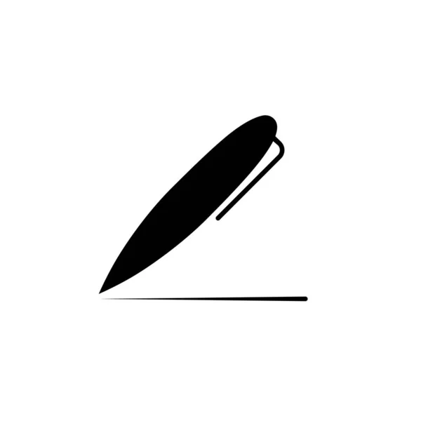 Illustration Vector Graphic Pen Icon Fit Office Tool Stationery Signature — Stock Vector