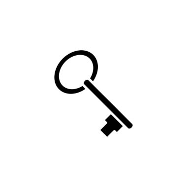 Anahtar simgesinin Çizim Vektörü grafiği. Güvenli, güvenlik, erişim, şifre, koruma vesaire için uygun.