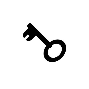 Anahtar simgesinin Çizim Vektörü grafiği. Güvenli, güvenlik, erişim, şifre, koruma vesaire için uygun.