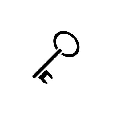 Anahtar simgesinin Çizim Vektörü grafiği. Güvenli, güvenlik, erişim, şifre, koruma vesaire için uygun.