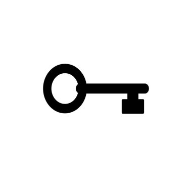 Anahtar simgesinin Çizim Vektörü grafiği. Güvenli, güvenlik, erişim, şifre, koruma vesaire için uygun.