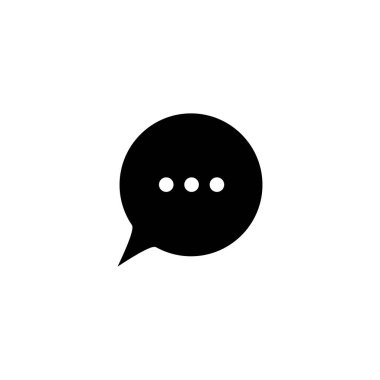 Kabarcık konuşma ikonunun İllüstrasyon Vektörü grafiği. Konuşmak, sohbet etmek, mesaj vermek, tartışmak için uygun.