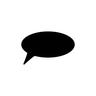 Kabarcık konuşma ikonunun İllüstrasyon Vektörü grafiği. Konuşmak, sohbet etmek, mesaj vermek, tartışmak için uygun.