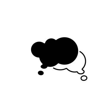 Kabarcık konuşma ikonunun İllüstrasyon Vektörü grafiği. Konuşmak, sohbet etmek, mesaj vermek, tartışmak için uygun.