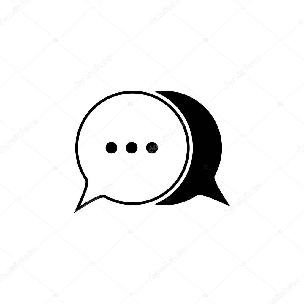 Illustration Vector graphic of bubble speech icon. Fit for talk, chatting, message, discussion etc.