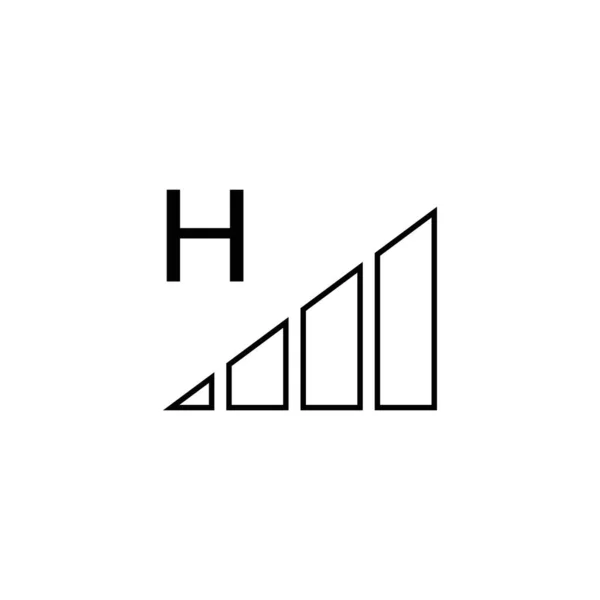 Sinyal Çubuğu Simgesinin Llüstrasyon Vektörü Grafiği Teknoloji Mobil Wifi Bağlantı — Stok Vektör