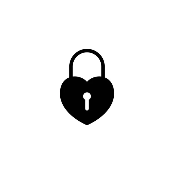 Illustration Vector Graphic Padlock Icon Fit Key Safe Password Protection — Stock Vector