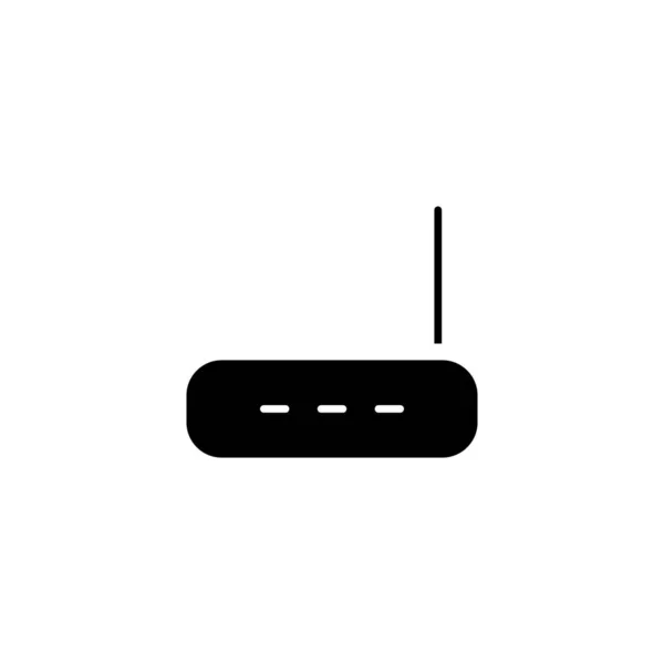 Ilustración Gráfico Vectorial Del Icono Del Router Ajuste Para Inalámbrica — Vector de stock
