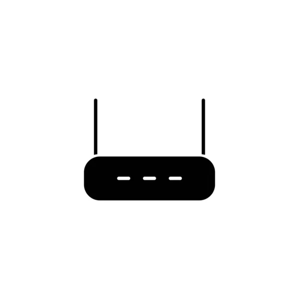 Ilustración Gráfico Vectorial Del Icono Del Router Ajuste Para Inalámbrica — Vector de stock