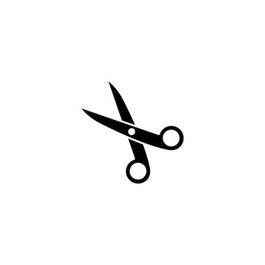 Makas simgesinin İllüstrasyon Vektörü grafiği. Terzi, saç kesimi, berber, kuaför salonu, noktalı çizgi vs.