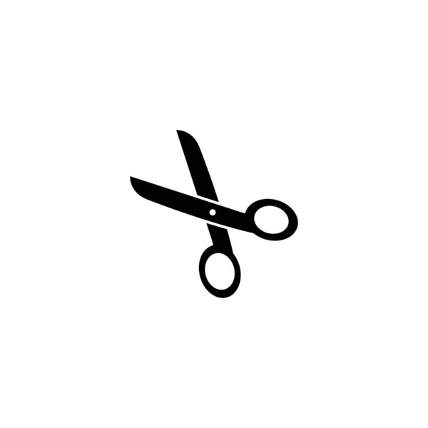 Makas Simgesinin Llüstrasyon Vektörü Grafiği Terzi Saç Kesimi Berber Kuaför — Stok Vektör