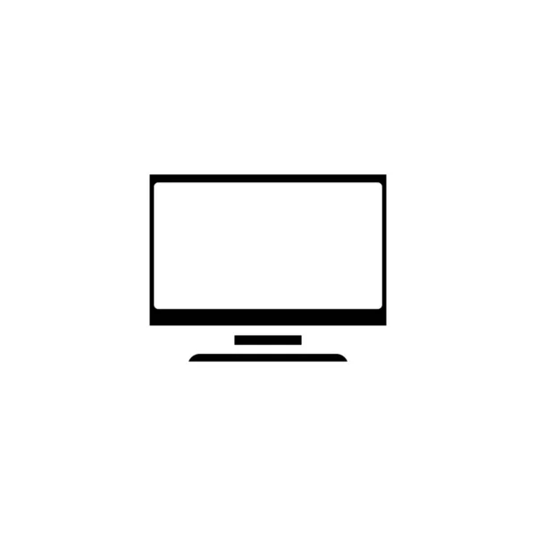 Illustrazione Grafica Vettoriale Dell Icona Del Monitor Adatto Computer Desktop — Vettoriale Stock