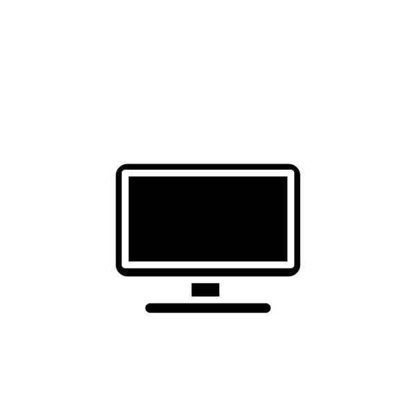 Ilustracja Wektorowa Grafika Ikony Monitora Nadaje Się Komputera Komputera Pulpitu — Wektor stockowy