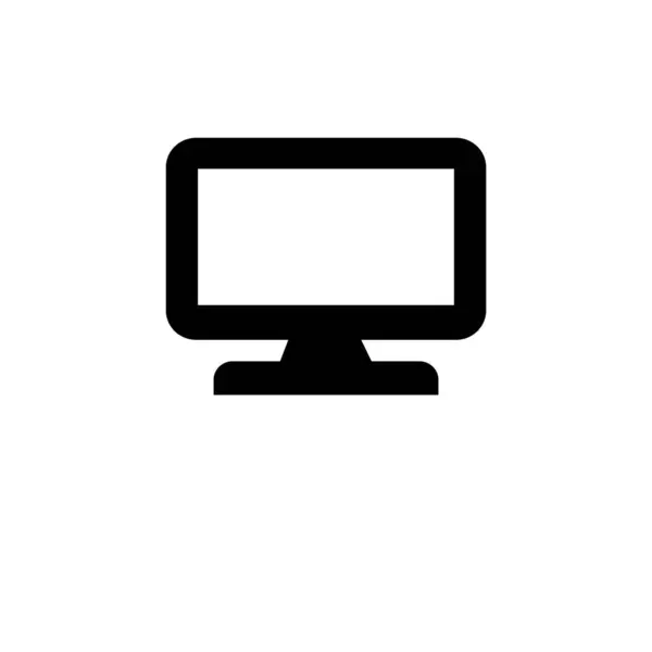 Ilustração Gráfico Vetorial Ícone Monitor Ajuste Para Computador Desktop Televisão —  Vetores de Stock