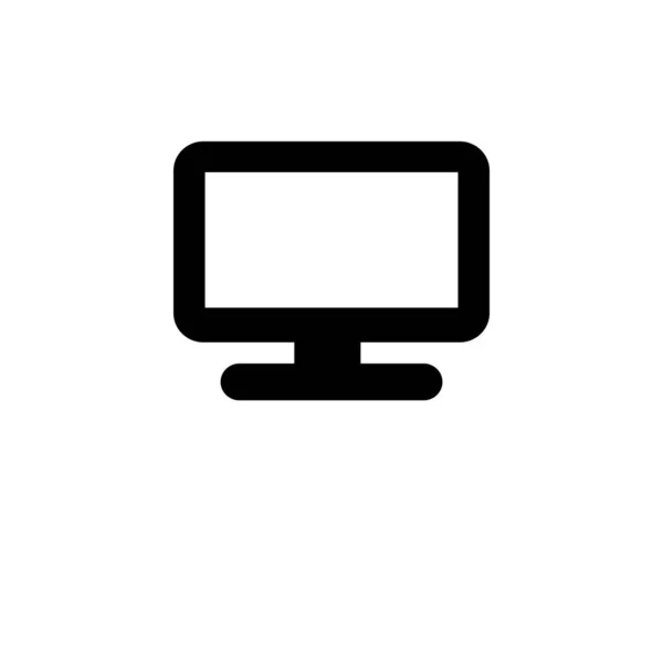 Illustration Vector Graphic Monitor Icon Fit Computer Desktop Television Etc — Stock Vector