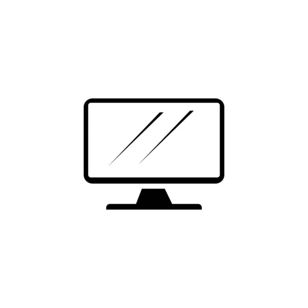 Ilustração Gráfico Vetorial Ícone Monitor Ajuste Para Computador Desktop Televisão —  Vetores de Stock