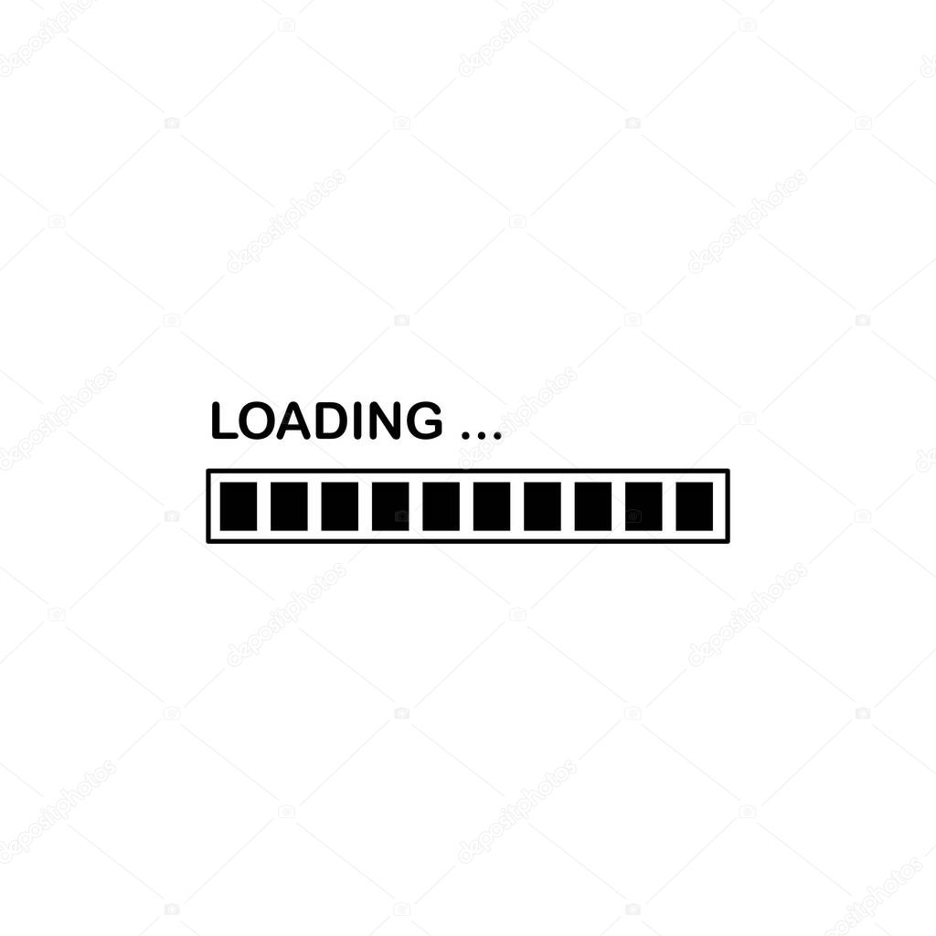 Illustration Vector graphic of loading bar icon. Fit for progress, interface, loader, waiting etc.