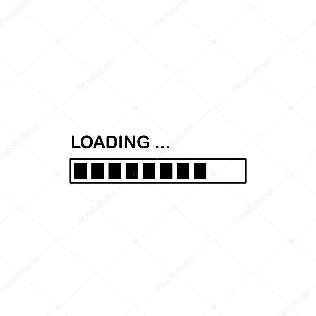 Illustration Vector graphic of loading bar icon. Fit for progress, interface, loader, waiting etc.