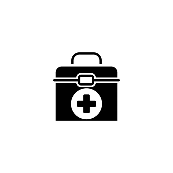 Illustration Vector Graphic Aid First Box Icon Fit Emergency Medical — Stock Vector