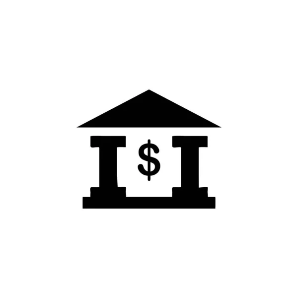 Ілюстрація Векторна Графіка Значка Банківського Будівництва Підходить Інвестицій Платежів Фінансів — стоковий вектор