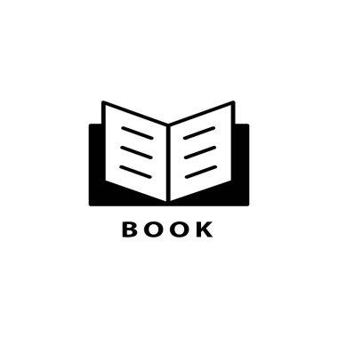 Kitap ikonunun İllüstrasyon Vektörü grafiği. Öğrenim, eğitim, edebiyat, öğrenim, kitapçı vs. için uygun.
