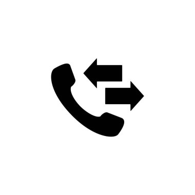 Telefon ikonunun İllüstrasyon Vektörü grafiği. İletişim, iletişim, çağrı merkezi vs. için uygun