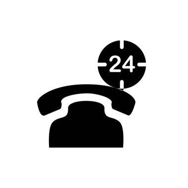 Telefon ikonunun İllüstrasyon Vektörü grafiği. İletişim, iletişim, çağrı merkezi vs. için uygun