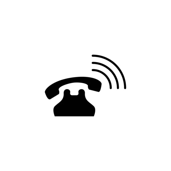 Ilustración Vector Gráfico Del Icono Del Teléfono Apto Para Comunicación — Vector de stock