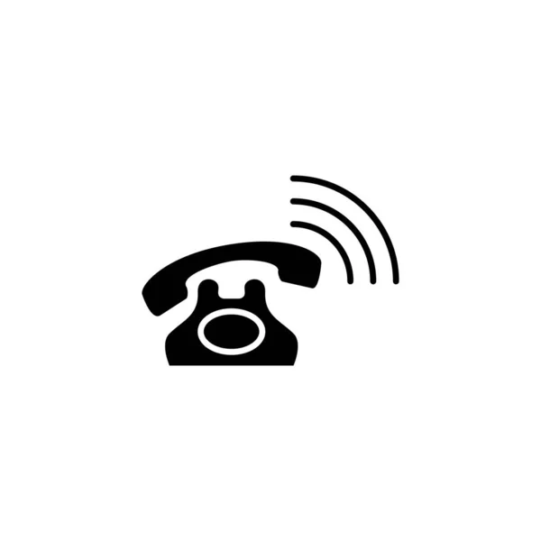 Ilustración Vector Gráfico Del Icono Del Teléfono Apto Para Comunicación — Archivo Imágenes Vectoriales