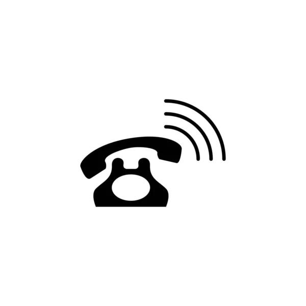 Ilustración Vector Gráfico Del Icono Del Teléfono Apto Para Comunicación — Archivo Imágenes Vectoriales