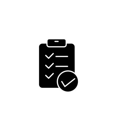 Kontrol listesi simgesinin İllüstrasyon Vektörü grafiği. Biçim, pano, sembol, işaret, liste, rapor vs. için uygun.