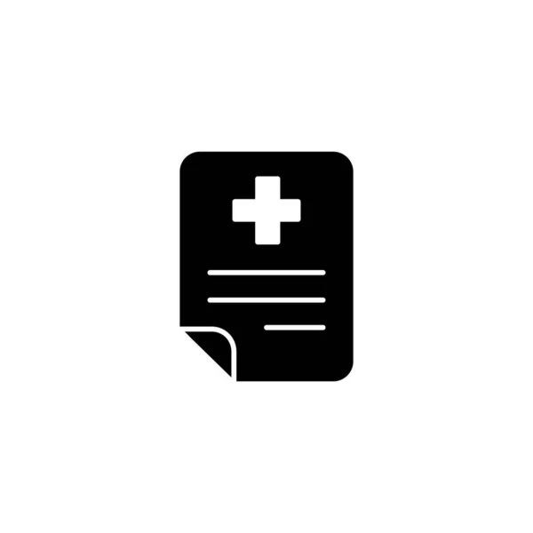 Illustration Vector Graphic Medical Record Icon Fit Diagnosis Information Symbol — Stock Vector