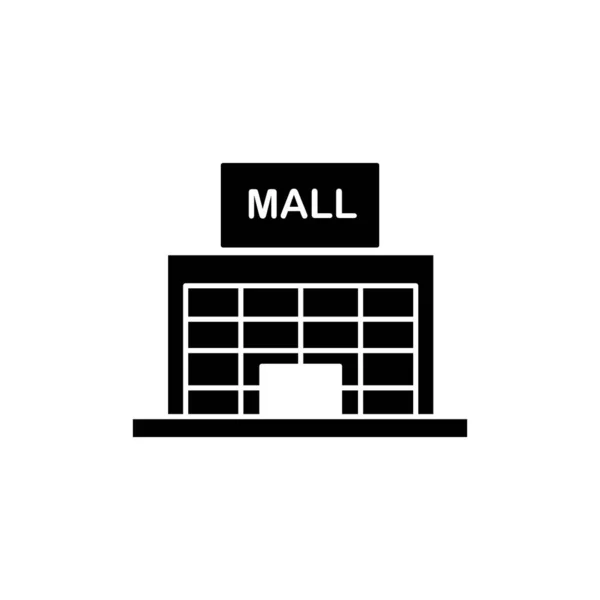 Illustration Vector Graphic Mall Building Fit Supermarket Retail Building Business — Stock Vector