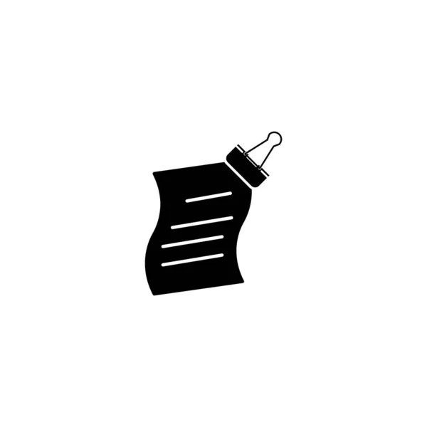 Ілюстрація Векторна Графіка Значка Paperclip Fit Документа Офісу Долучення Нотатки — стоковий вектор