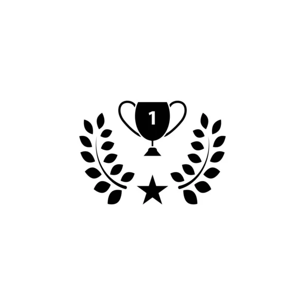 Illustratie Vectorgrafiek Van Trofee Cup Icoon Geschikt Voor Kampioen Beloning — Stockvector