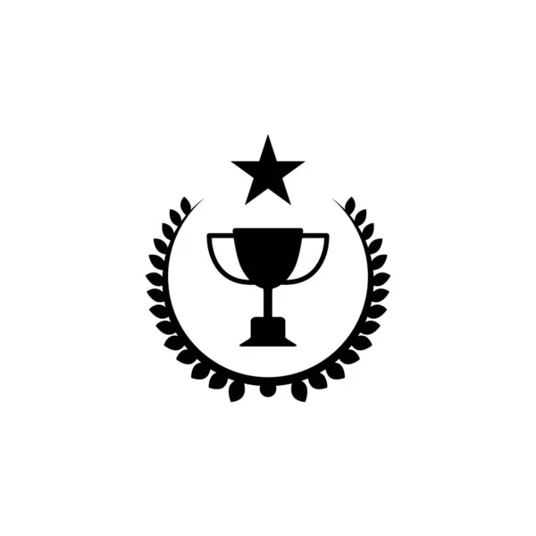 Illustration Vector Graphic Trophy Cup Icon Fit Champion Reward Award — Stock Vector