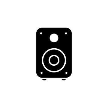 Multimedya konuşmacı simgesinin İllüstrasyon Vektörü grafiği. Müzikal, hoparlör, müzik vs. için uygun