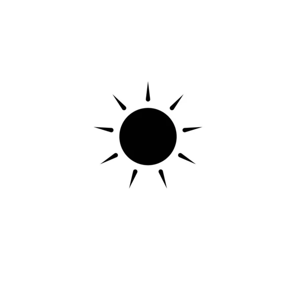 Illustration Vektorgrafik Des Sun Symbols Fit Für Wetter Sonnenaufgang Klima — Stockvektor