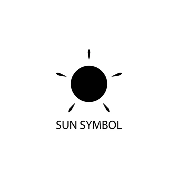 イラスト太陽のアイコンのベクトルグラフィック エネルギー 気候等に適合 — ストックベクタ
