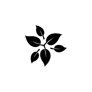 Yaprak ikonunun İllüstrasyon Vektörü grafiği. Ağaca uygun, bitkisel, ekoloji, taze vs..