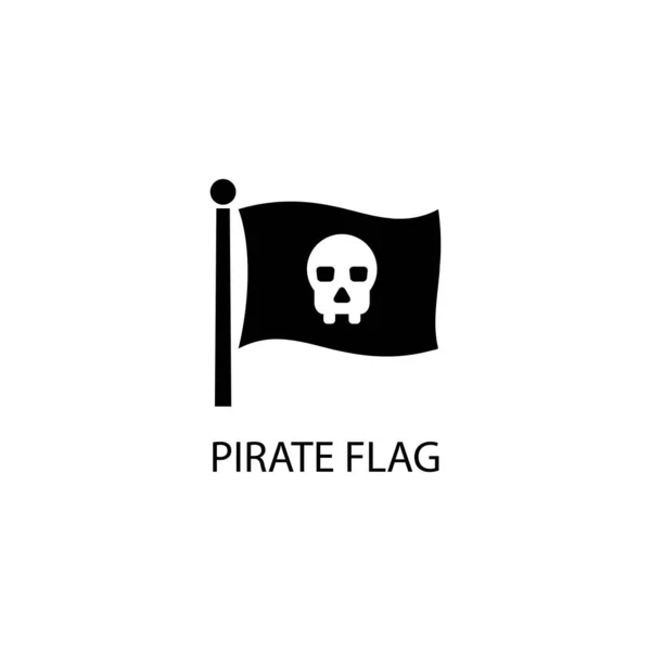 Ilustración Vector Gráfico Del Icono Pirata Apto Para Piratas Bandera — Archivo Imágenes Vectoriales