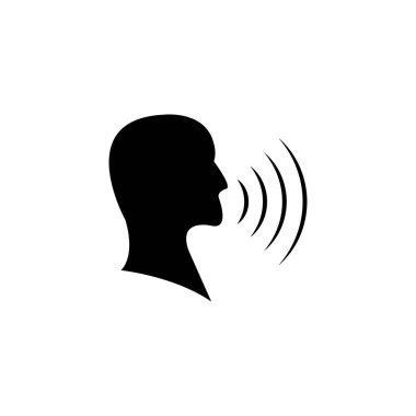 Baş insan simgesinin illüstrasyon vektörü grafiği. Zihin, düşünce, zeka, beyin fırtınası vs..