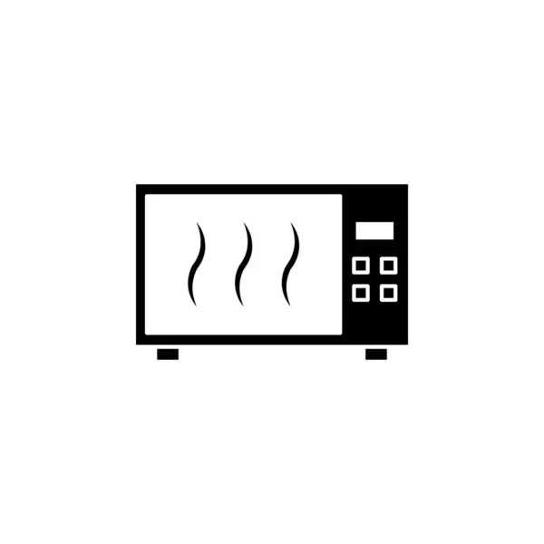 Illustration Vektorgrafik Des Mikrowellensymbols Geeignet Für Kochen Backofen Lebensmittel Haushaltsgeräte — Stockvektor