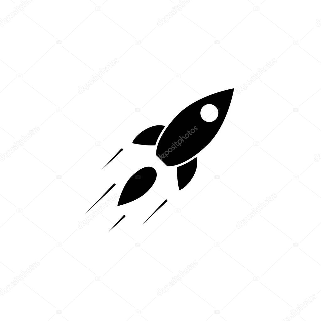 Illustration Vector graphic of rocket icon. Fit for spaceship, future, fantasy, spacecraft etc.