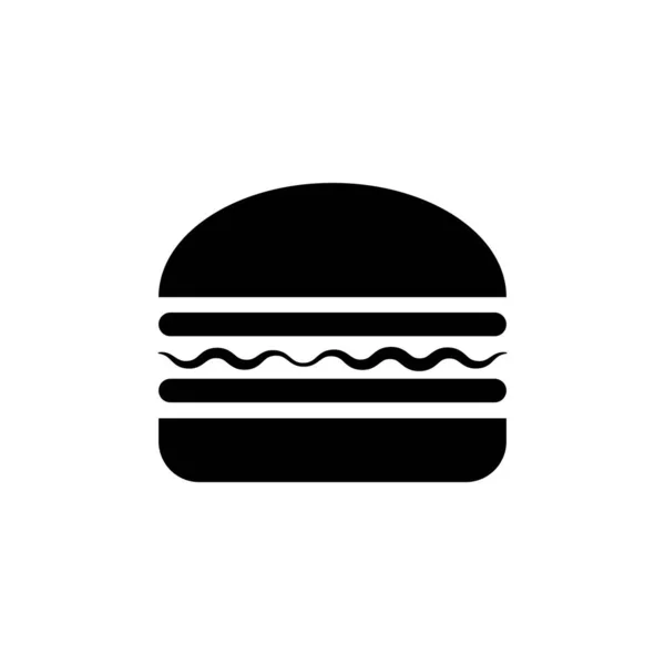 Ilustrační Vektorová Grafika Ikony Burger Vhodné Pro Americká Jídla Kalorie — Stockový vektor