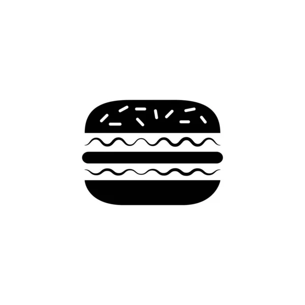 Ilustrační Vektorová Grafika Ikony Burger Vhodné Pro Americká Jídla Kalorie — Stockový vektor