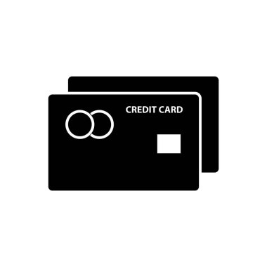 Kredi kartının illüstrasyon vektörü grafiği. Ödeme, satın alma, ödeme, transfer vesaire için uygun.