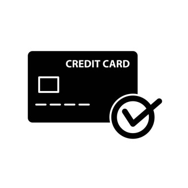 Kredi kartının illüstrasyon vektörü grafiği. Ödeme, satın alma, ödeme, transfer vesaire için uygun.